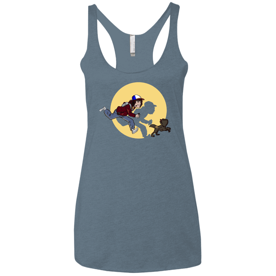T-Shirts Indigo / X-Small The Adventures of Dustin Women's Triblend Racerback Tank