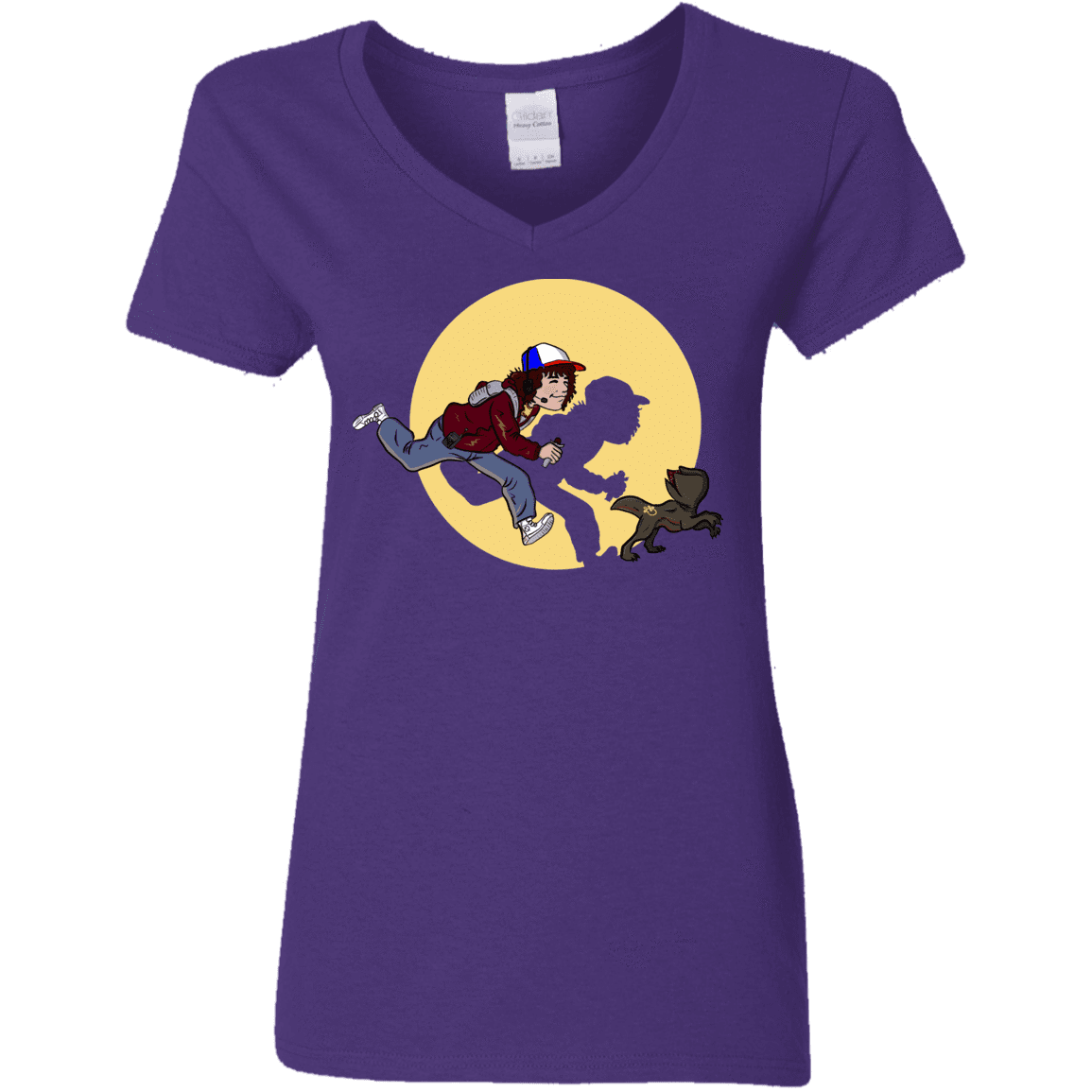 T-Shirts Purple / S The Adventures of Dustin Women's V-Neck T-Shirt