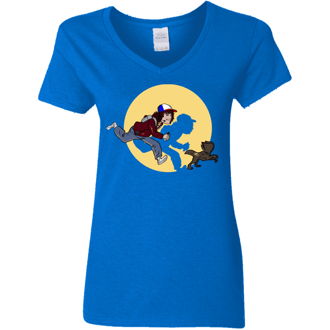 T-Shirts Royal / S The Adventures of Dustin Women's V-Neck T-Shirt