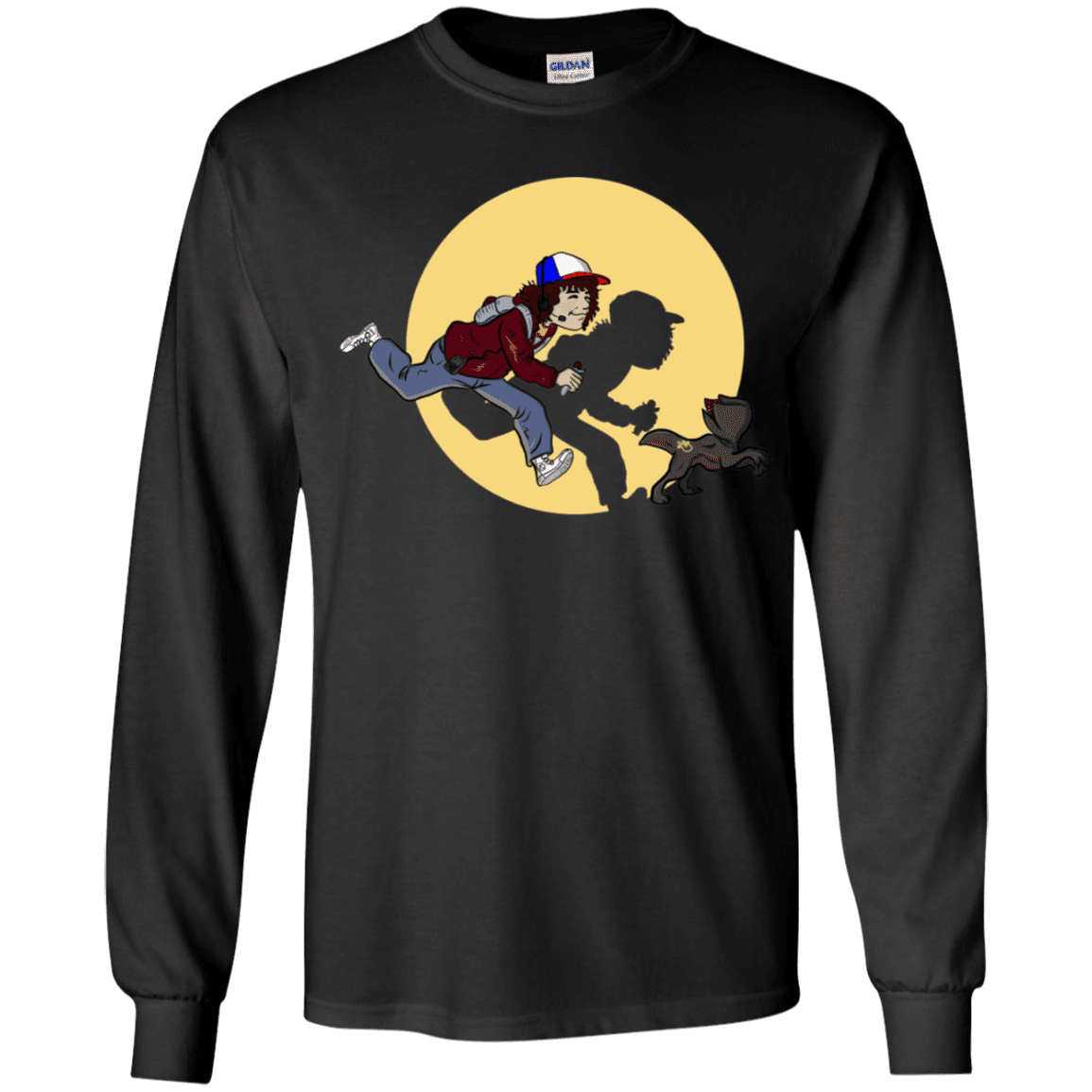 T-Shirts Black / YS The Adventures of Dustin Youth Long Sleeve T-Shirt