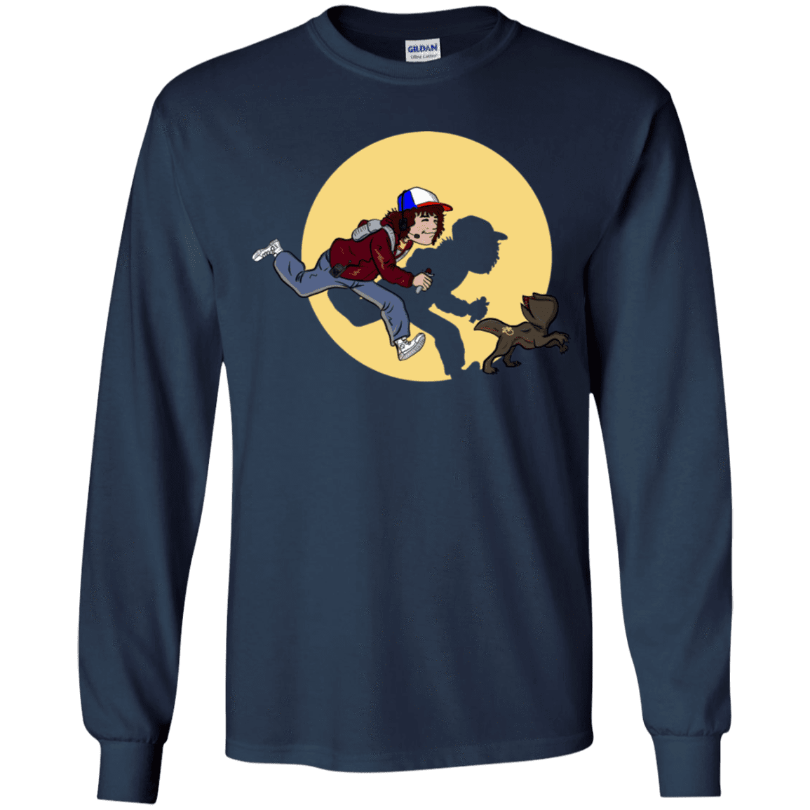 T-Shirts Navy / YS The Adventures of Dustin Youth Long Sleeve T-Shirt