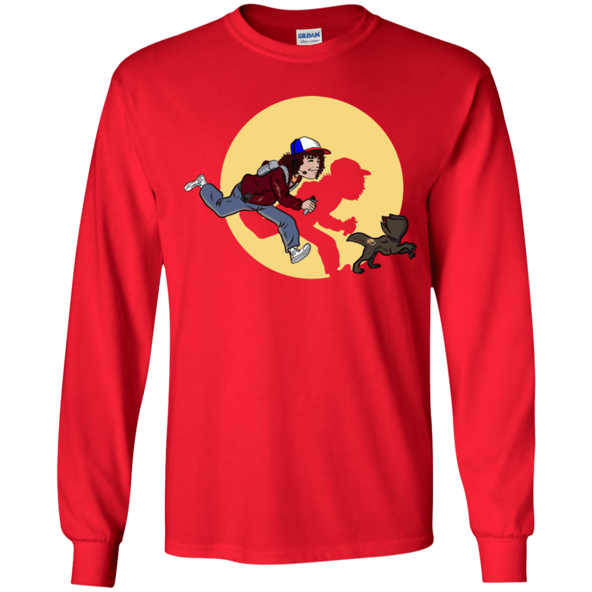T-Shirts Red / YS The Adventures of Dustin Youth Long Sleeve T-Shirt