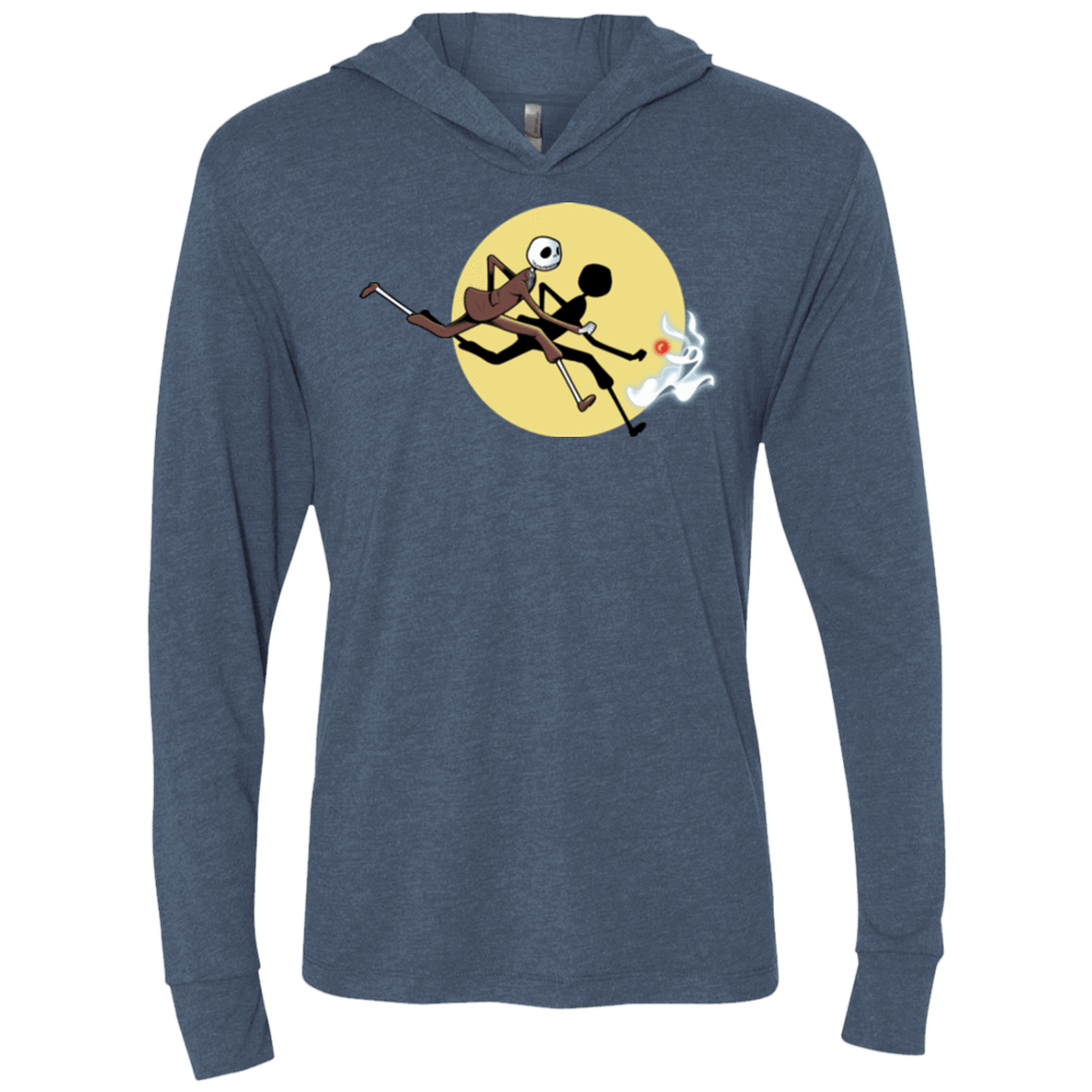 T-Shirts Indigo / X-Small The Adventures of Jack Triblend Long Sleeve Hoodie Tee