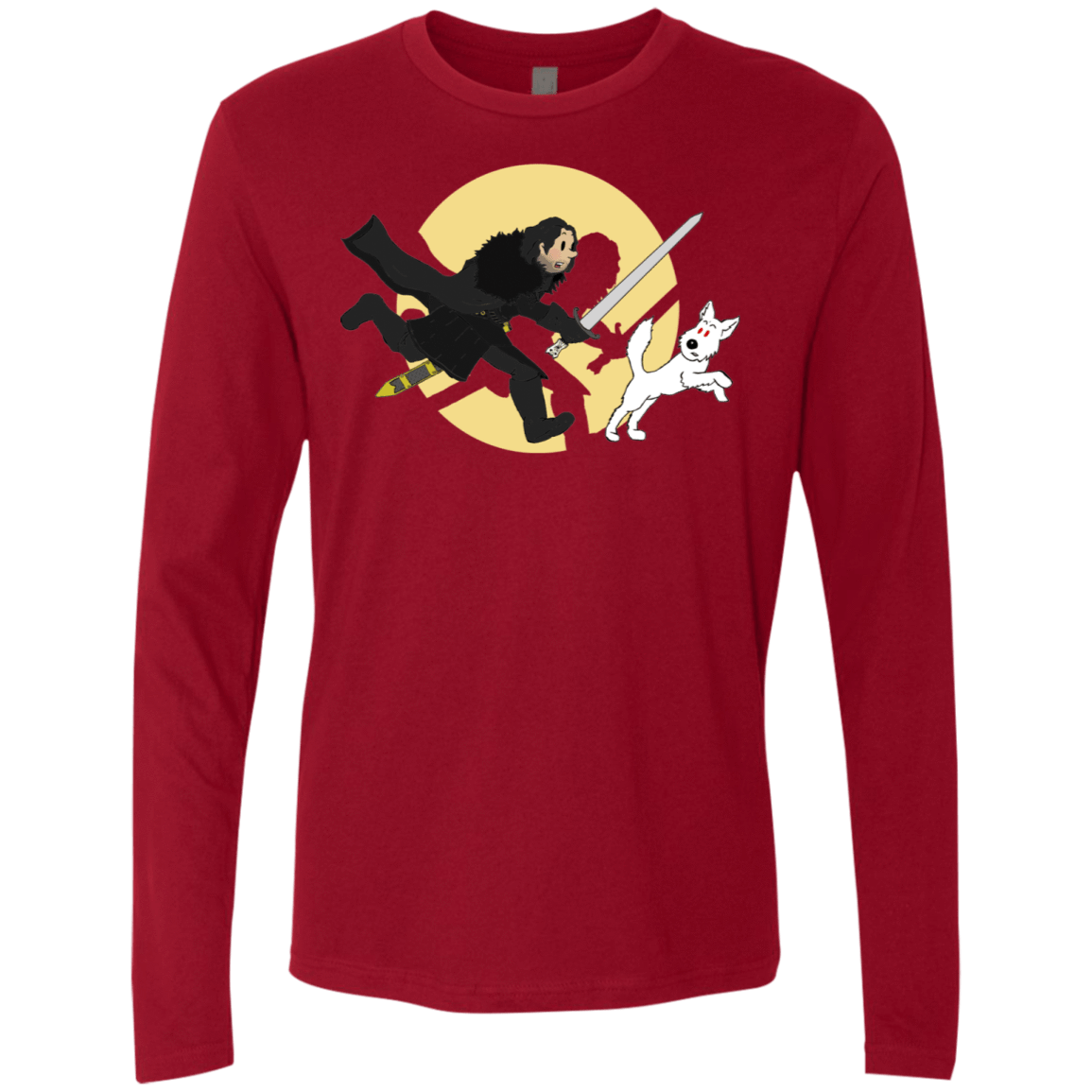 T-Shirts Cardinal / S The Adventures of Jon Snow Men's Premium Long Sleeve