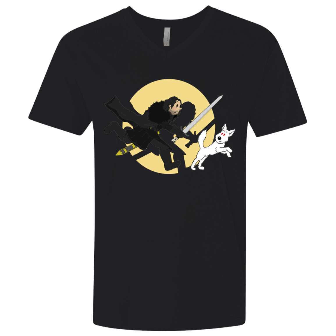 T-Shirts Black / X-Small The Adventures of Jon Snow Men's Premium V-Neck