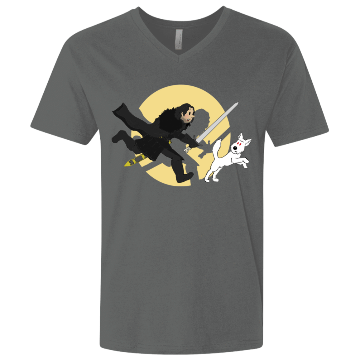 T-Shirts Heavy Metal / X-Small The Adventures of Jon Snow Men's Premium V-Neck