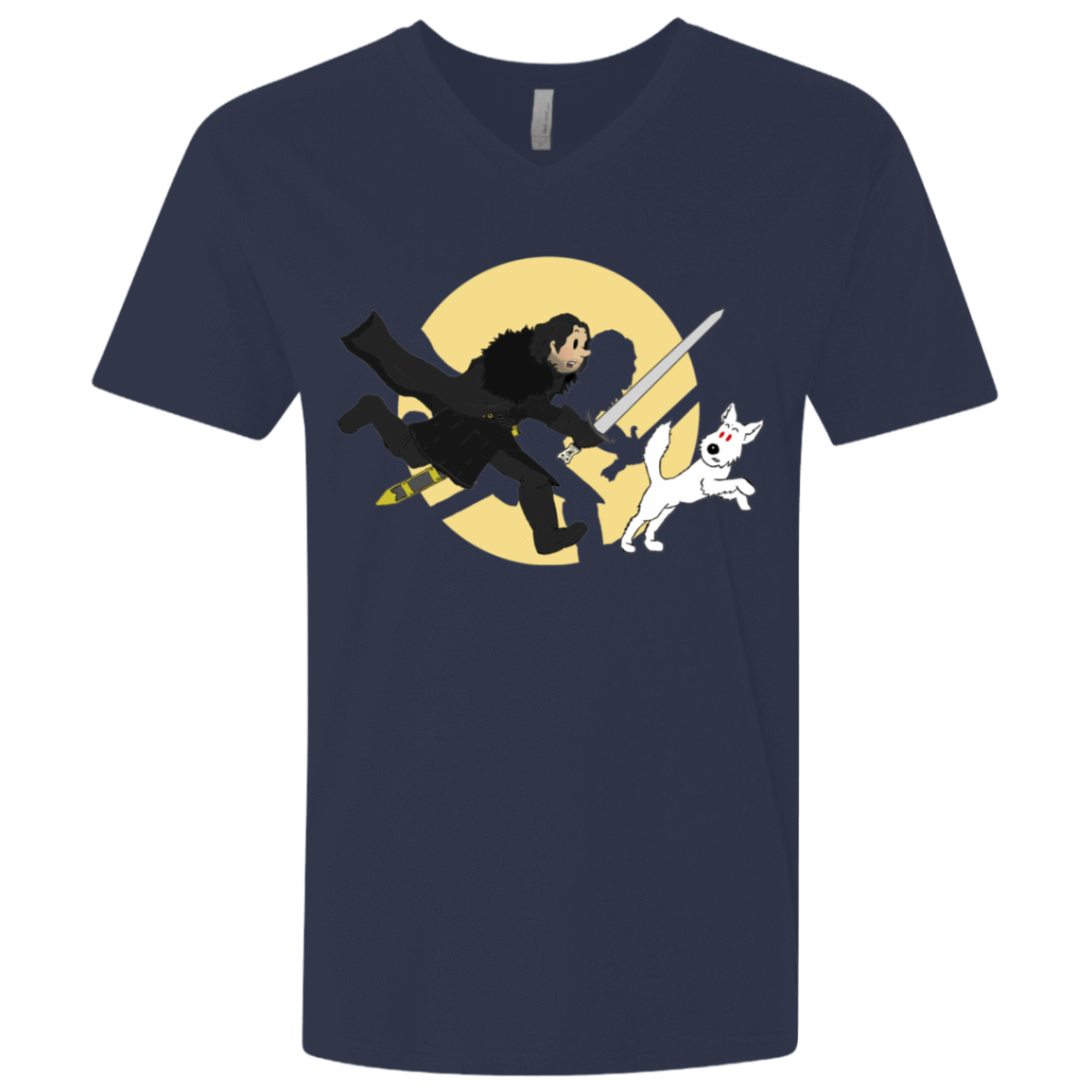 T-Shirts Midnight Navy / X-Small The Adventures of Jon Snow Men's Premium V-Neck