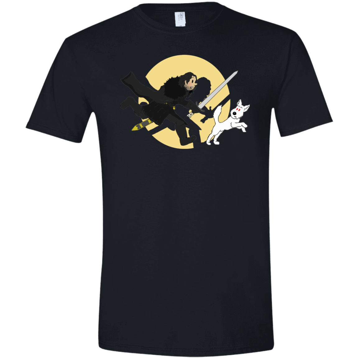 T-Shirts Black / X-Small The Adventures of Jon Snow Men's Semi-Fitted Softstyle