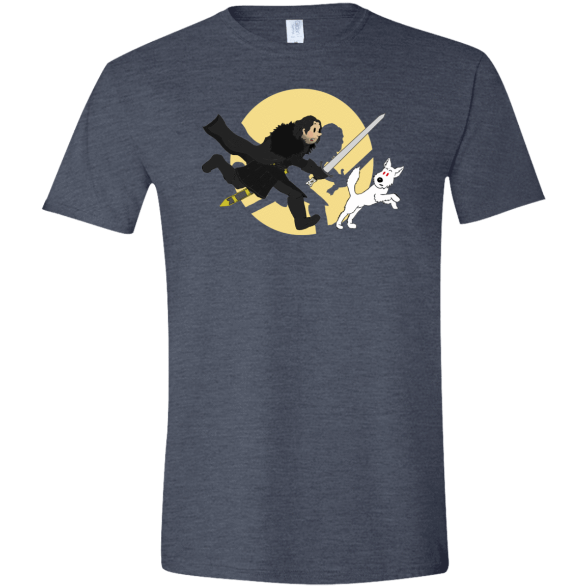 T-Shirts Heather Navy / S The Adventures of Jon Snow Men's Semi-Fitted Softstyle