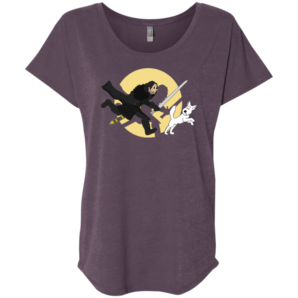 T-Shirts Vintage Purple / X-Small The Adventures of Jon Snow Triblend Dolman Sleeve