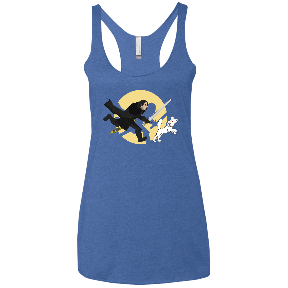 T-Shirts Vintage Royal / X-Small The Adventures of Jon Snow Women's Triblend Racerback Tank