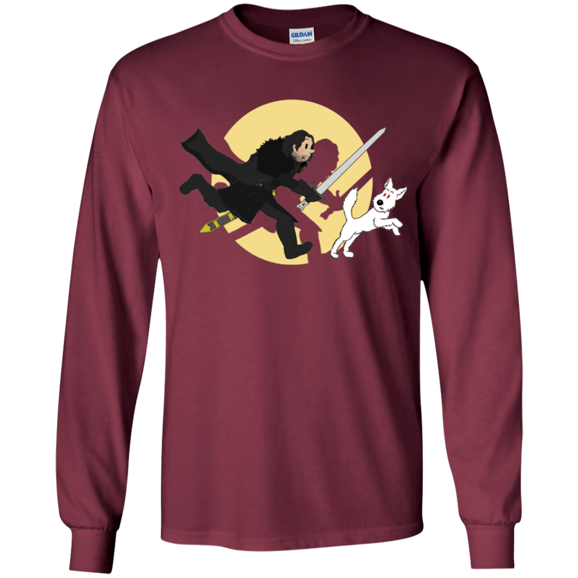 T-Shirts Maroon / YS The Adventures of Jon Snow Youth Long Sleeve T-Shirt