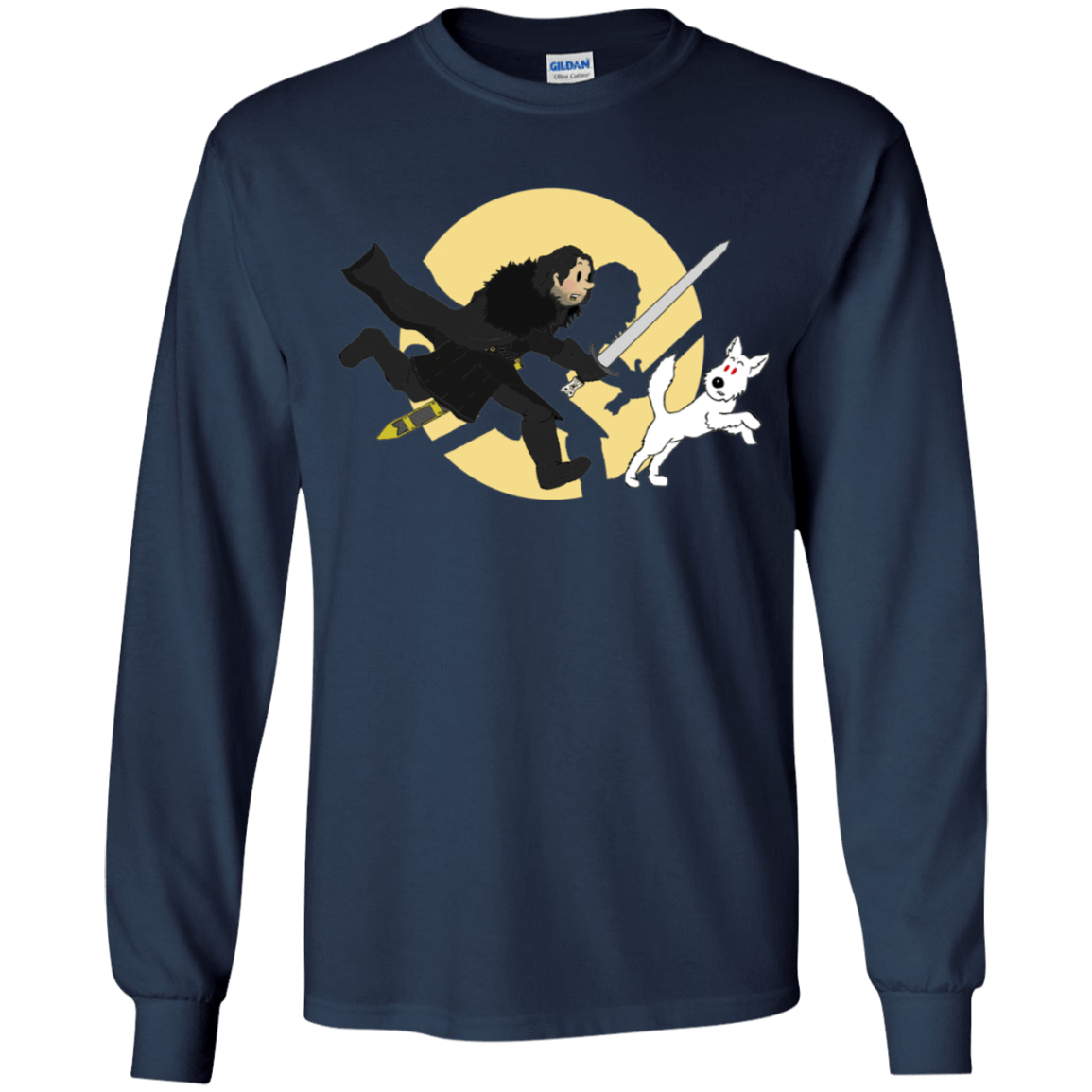 T-Shirts Navy / YS The Adventures of Jon Snow Youth Long Sleeve T-Shirt