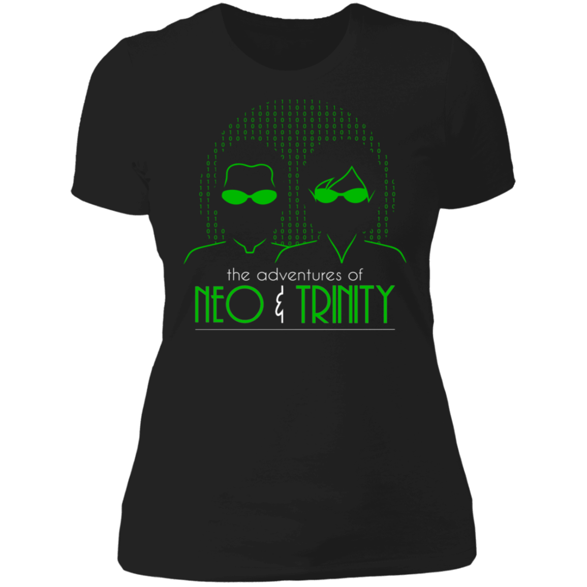 T-Shirts Black / X-Small The Adventures Of Neo And Trinity Women's Premium T-Shirt
