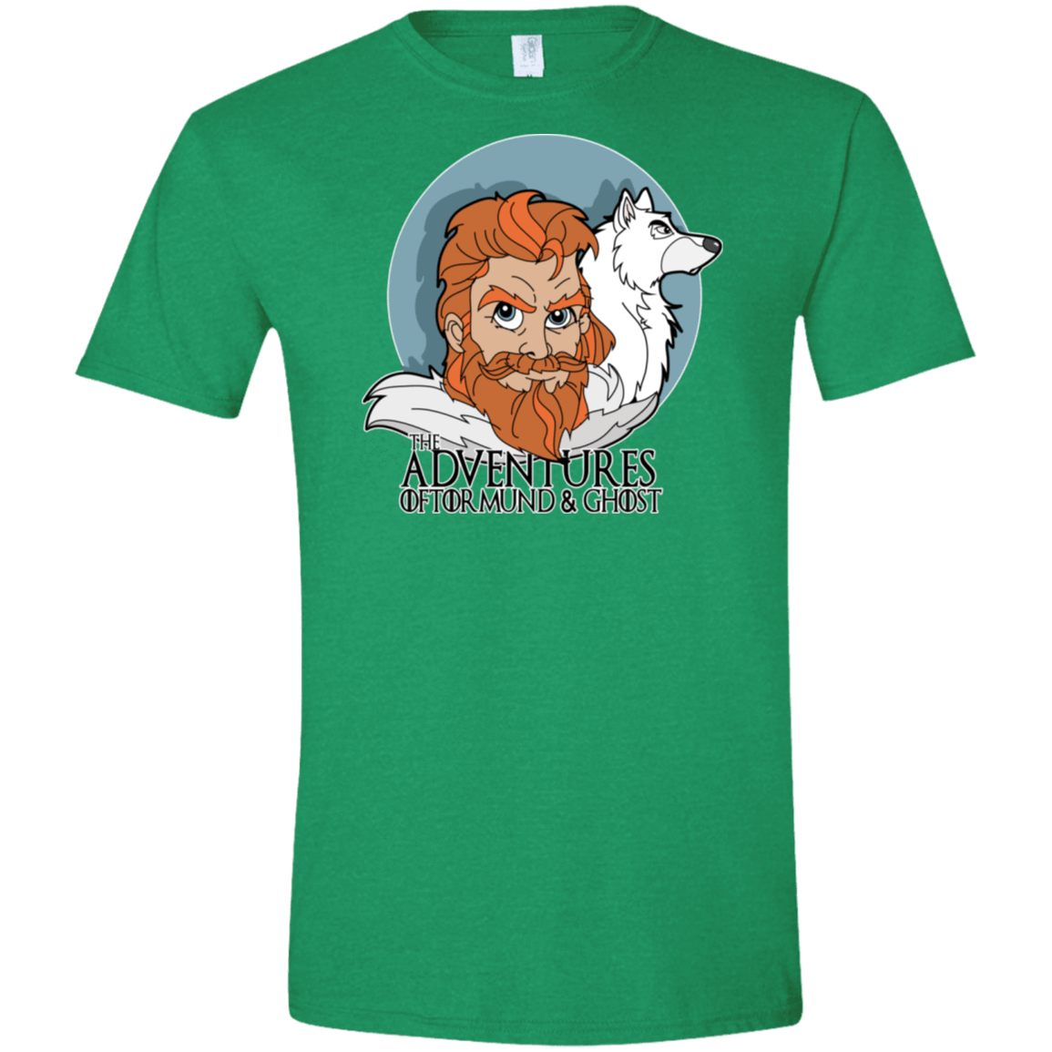 T-Shirts Heather Irish Green / S The Adventures of Tormund and Ghost Men's Semi-Fitted Softstyle