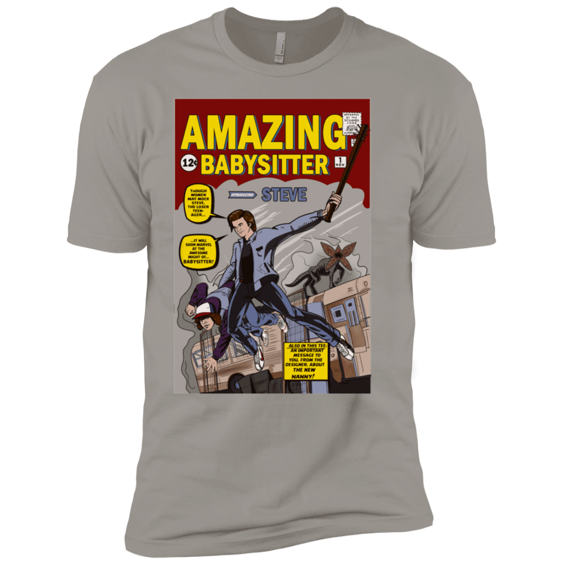 T-Shirts Light Grey / YXS The Amazing Babysitter Boys Premium T-Shirt