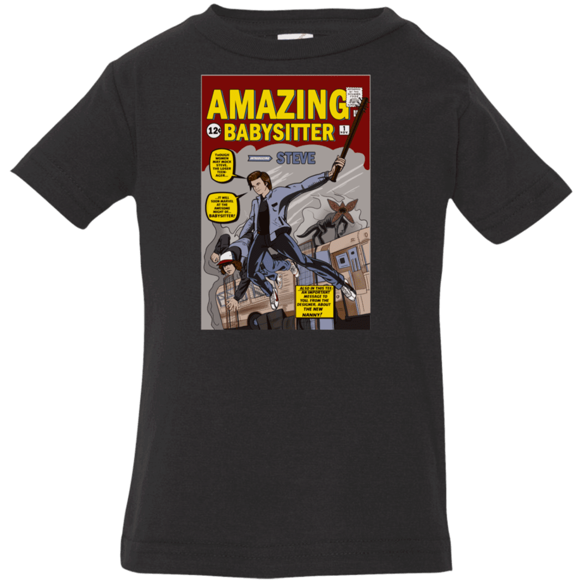 T-Shirts Black / 6 Months The Amazing Babysitter Infant Premium T-Shirt