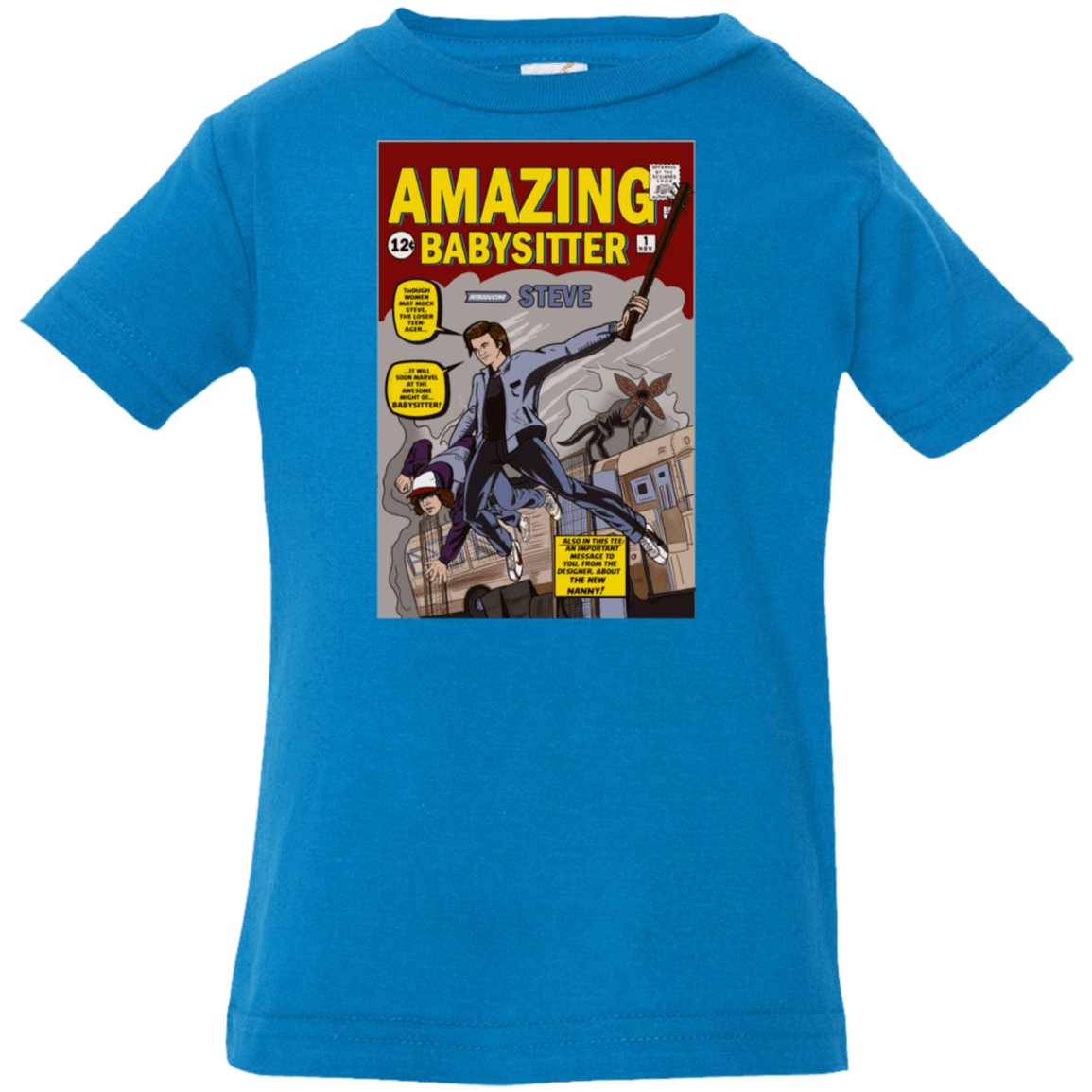 T-Shirts Cobalt / 6 Months The Amazing Babysitter Infant Premium T-Shirt