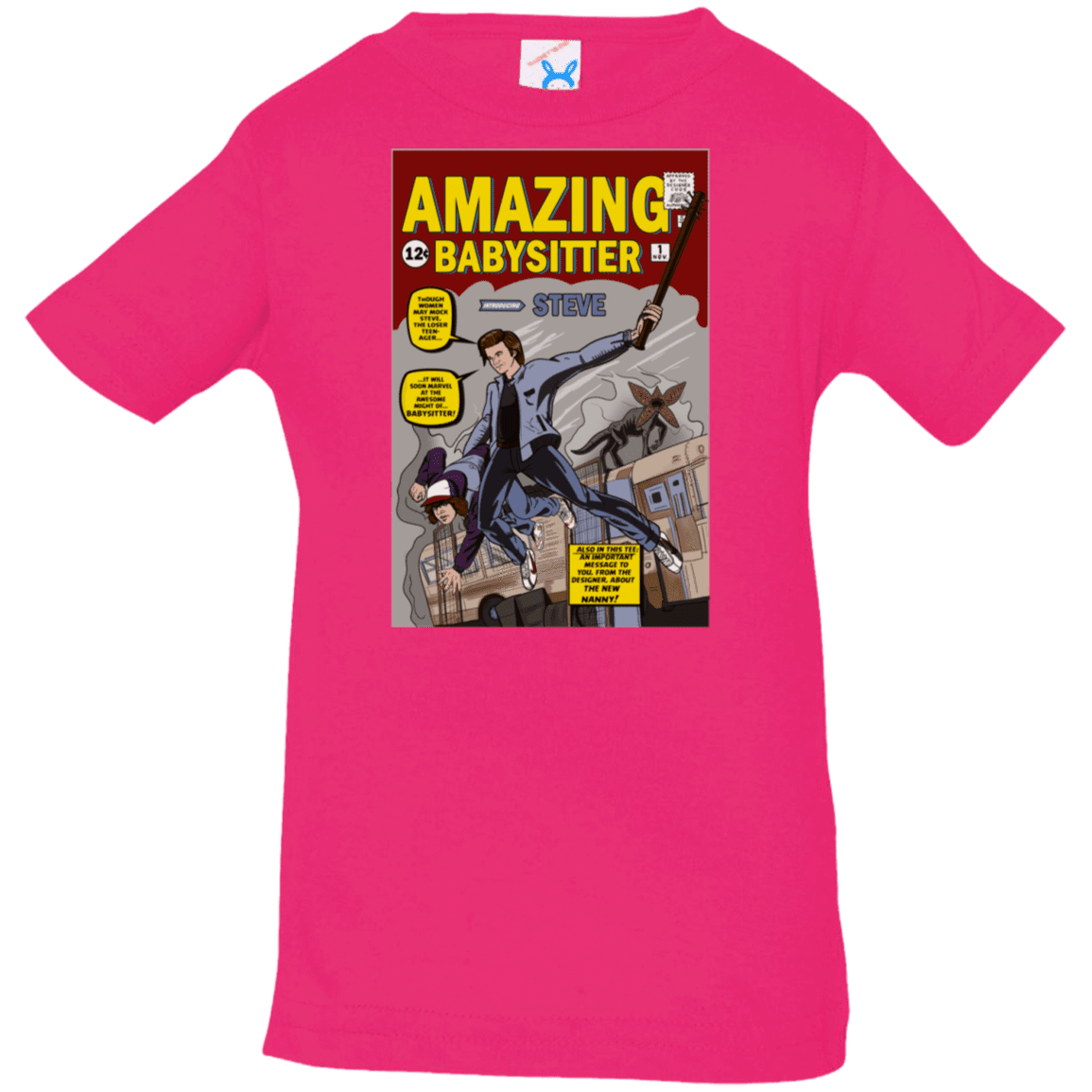 T-Shirts Hot Pink / 6 Months The Amazing Babysitter Infant Premium T-Shirt