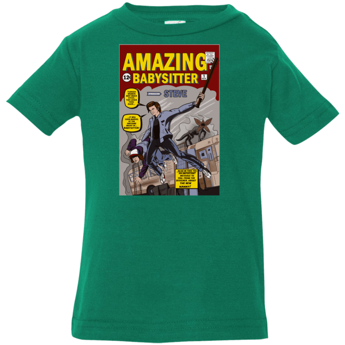 T-Shirts Kelly / 6 Months The Amazing Babysitter Infant Premium T-Shirt