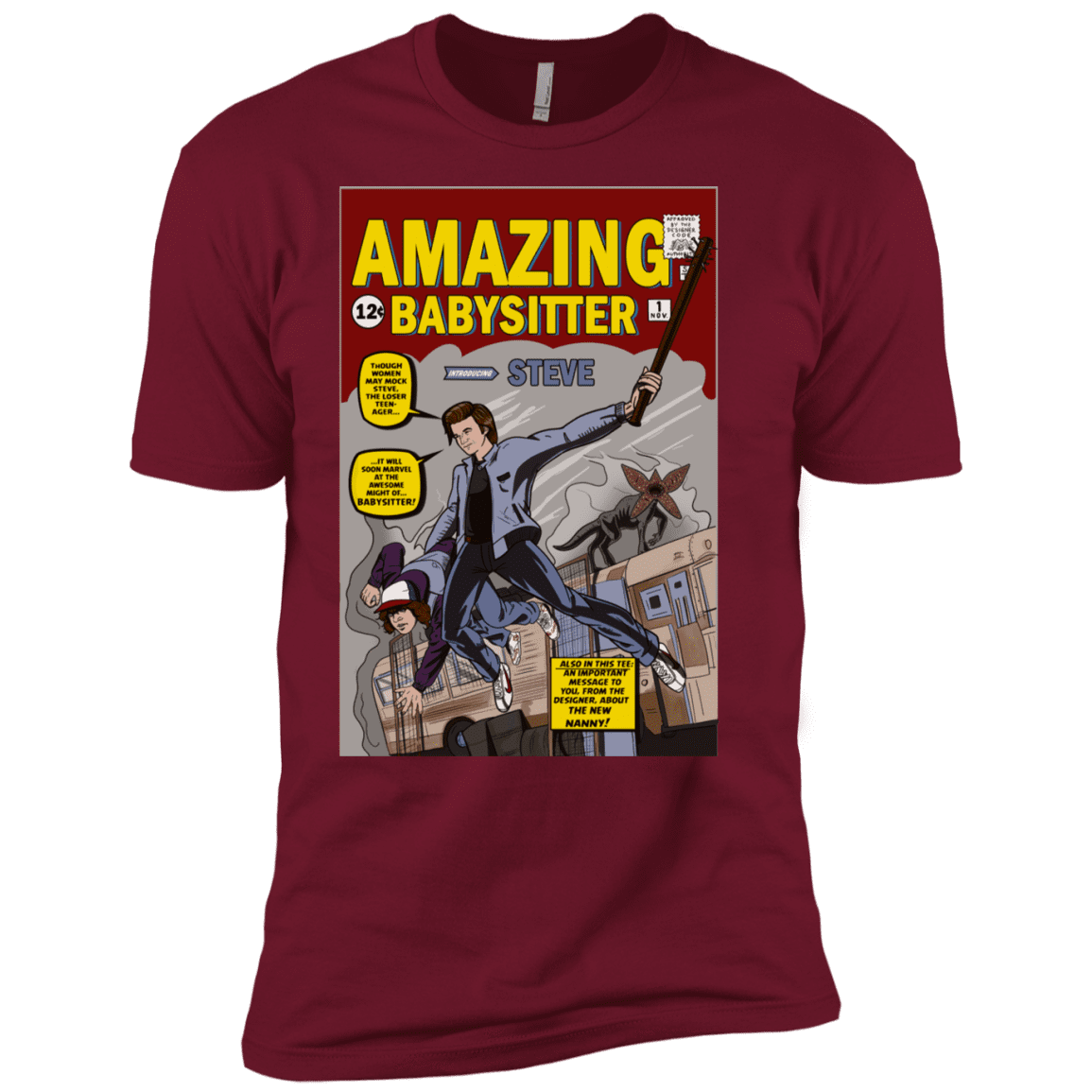 T-Shirts Cardinal / X-Small The Amazing Babysitter Men's Premium T-Shirt