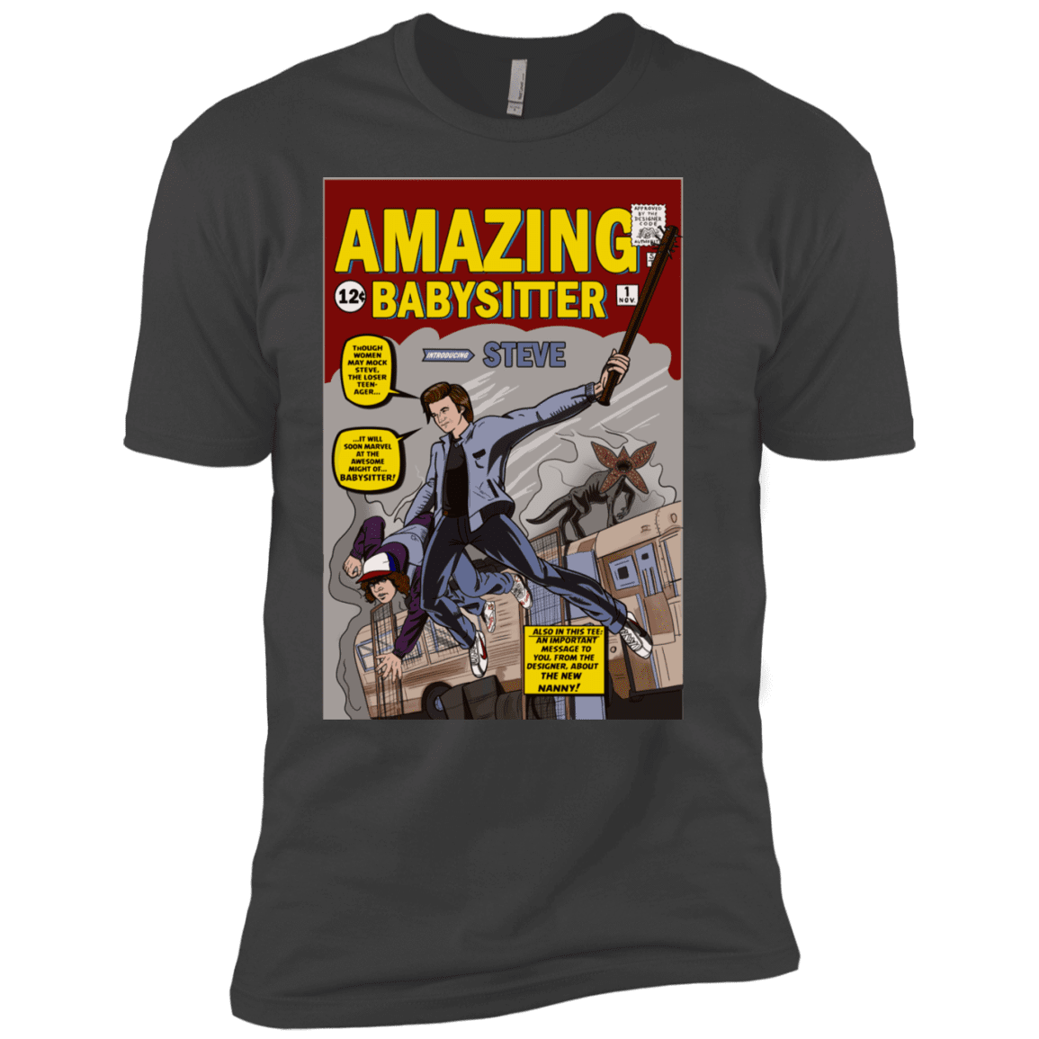 T-Shirts Heavy Metal / X-Small The Amazing Babysitter Men's Premium T-Shirt