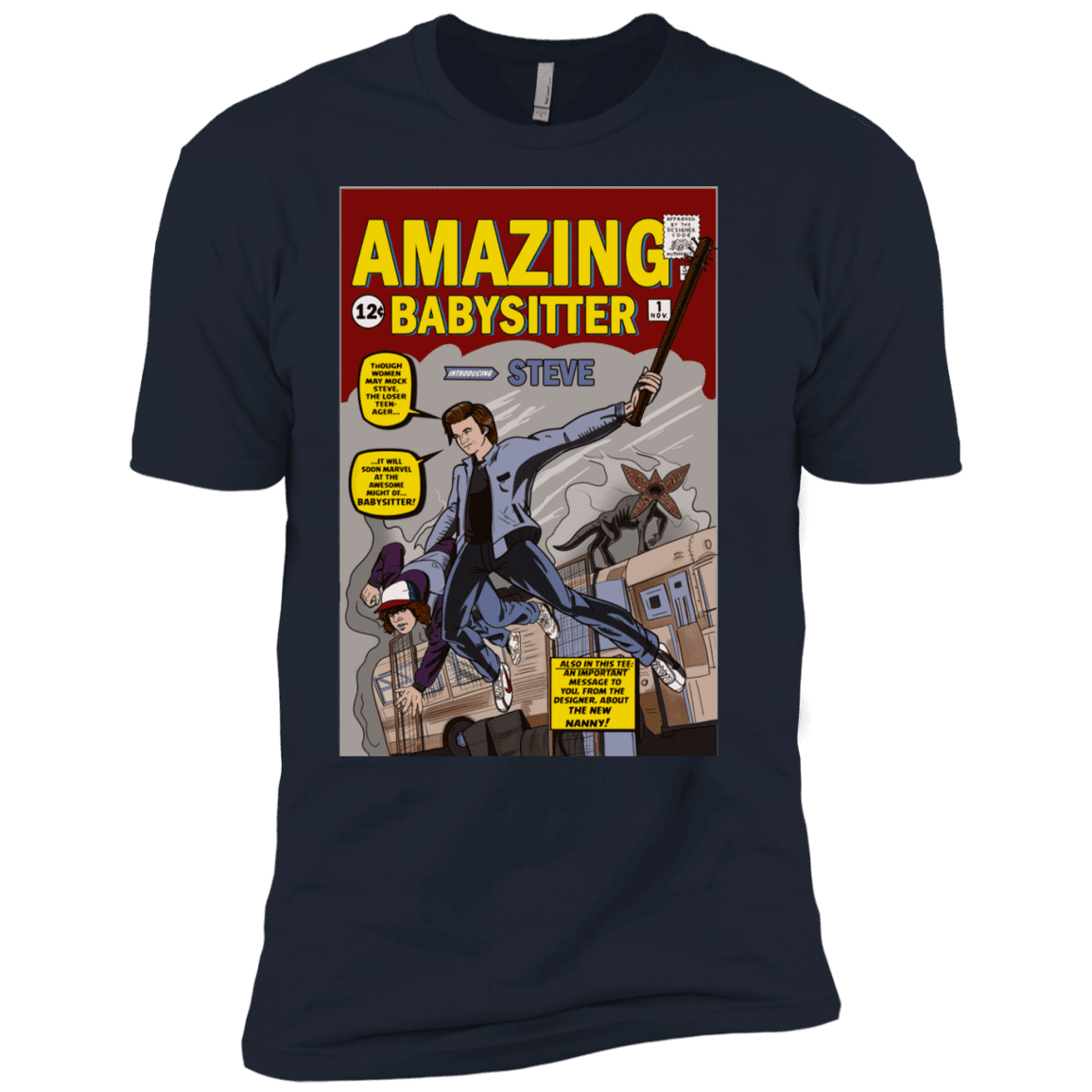 T-Shirts Midnight Navy / X-Small The Amazing Babysitter Men's Premium T-Shirt