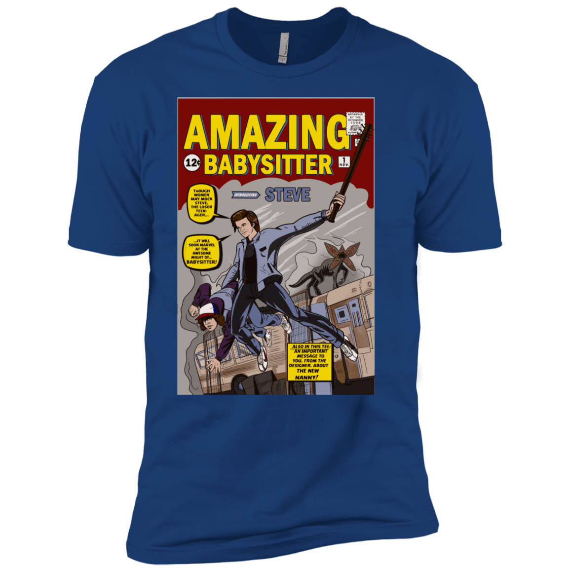 T-Shirts Royal / X-Small The Amazing Babysitter Men's Premium T-Shirt