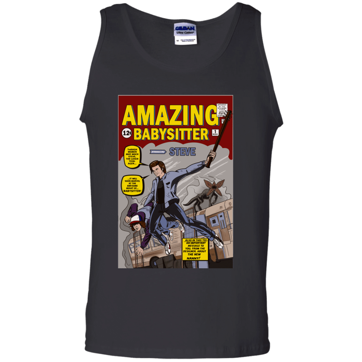 T-Shirts Black / S The Amazing Babysitter Men's Tank Top