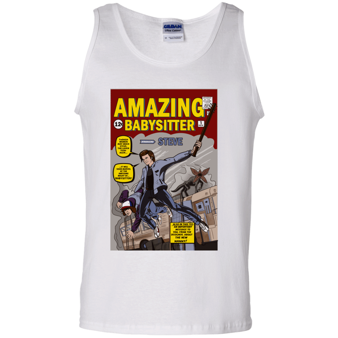 T-Shirts White / S The Amazing Babysitter Men's Tank Top