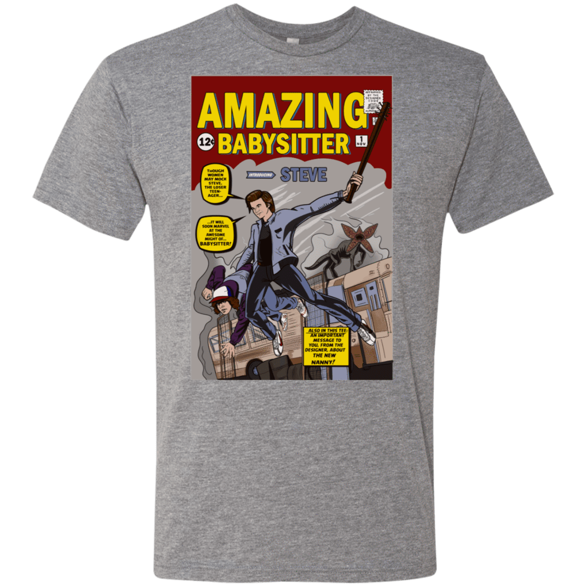 T-Shirts Premium Heather / S The Amazing Babysitter Men's Triblend T-Shirt