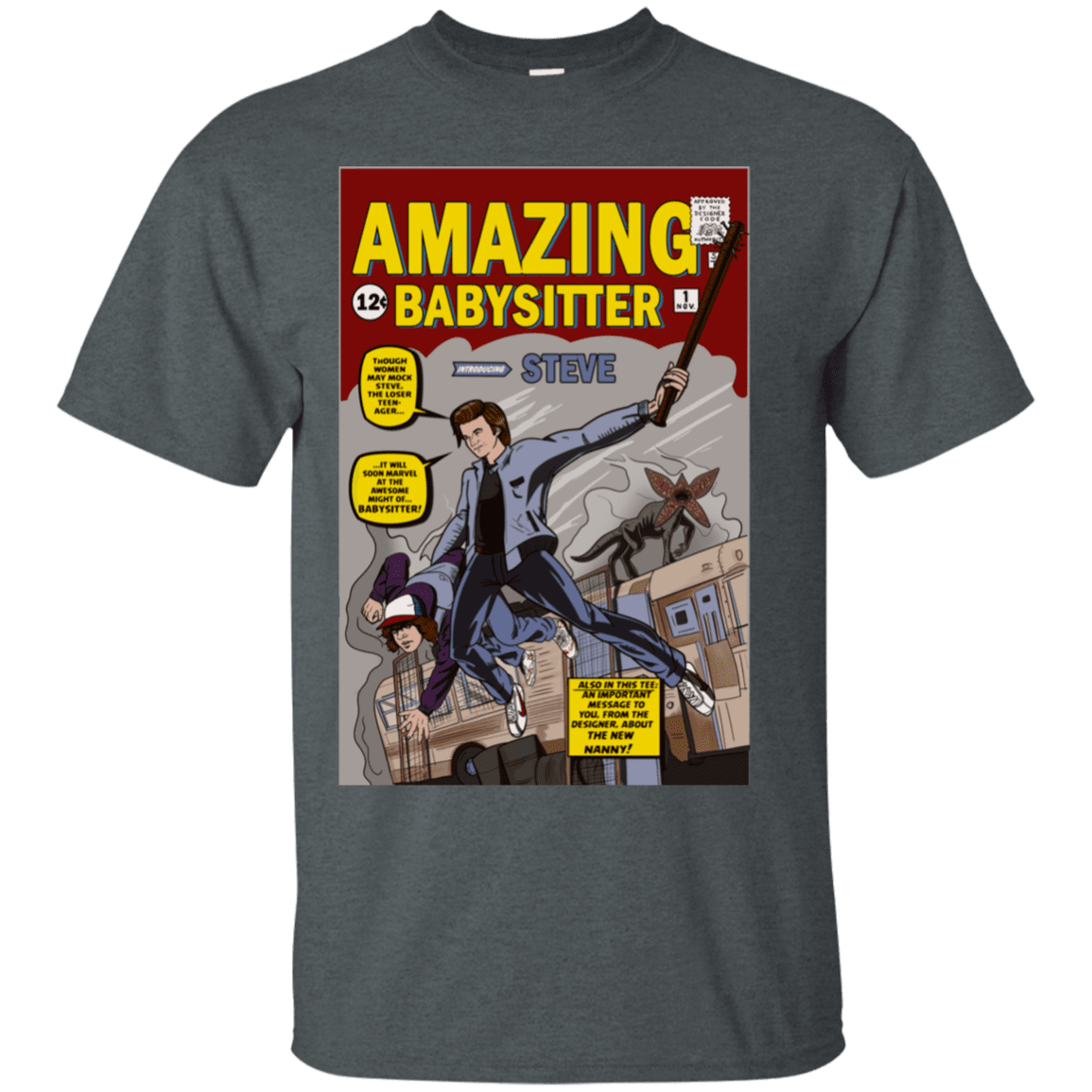 T-Shirts Dark Heather / S The Amazing Babysitter T-Shirt