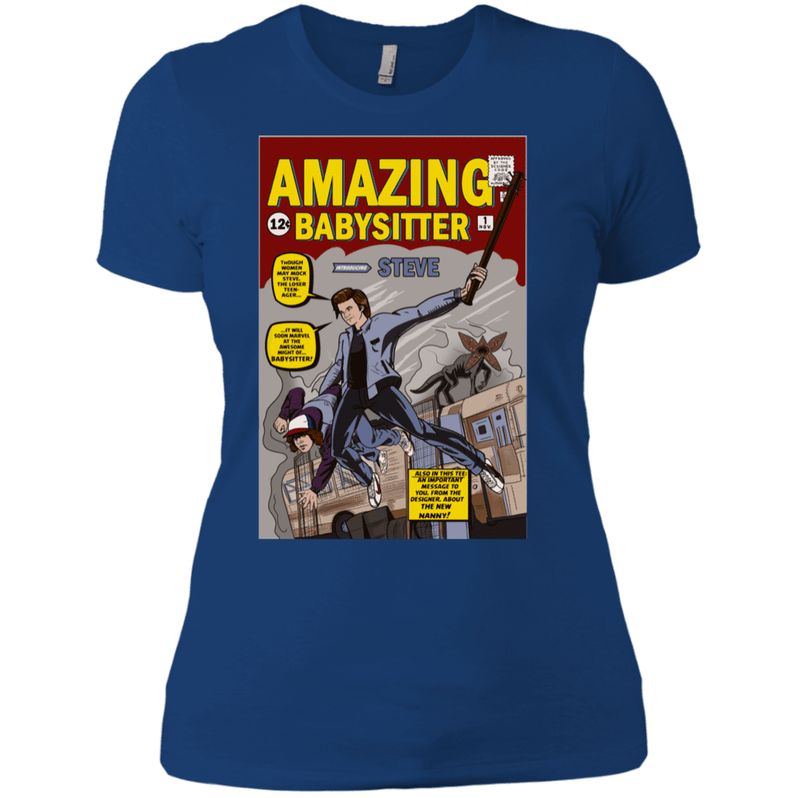 T-Shirts Royal / X-Small The Amazing Babysitter Women's Premium T-Shirt