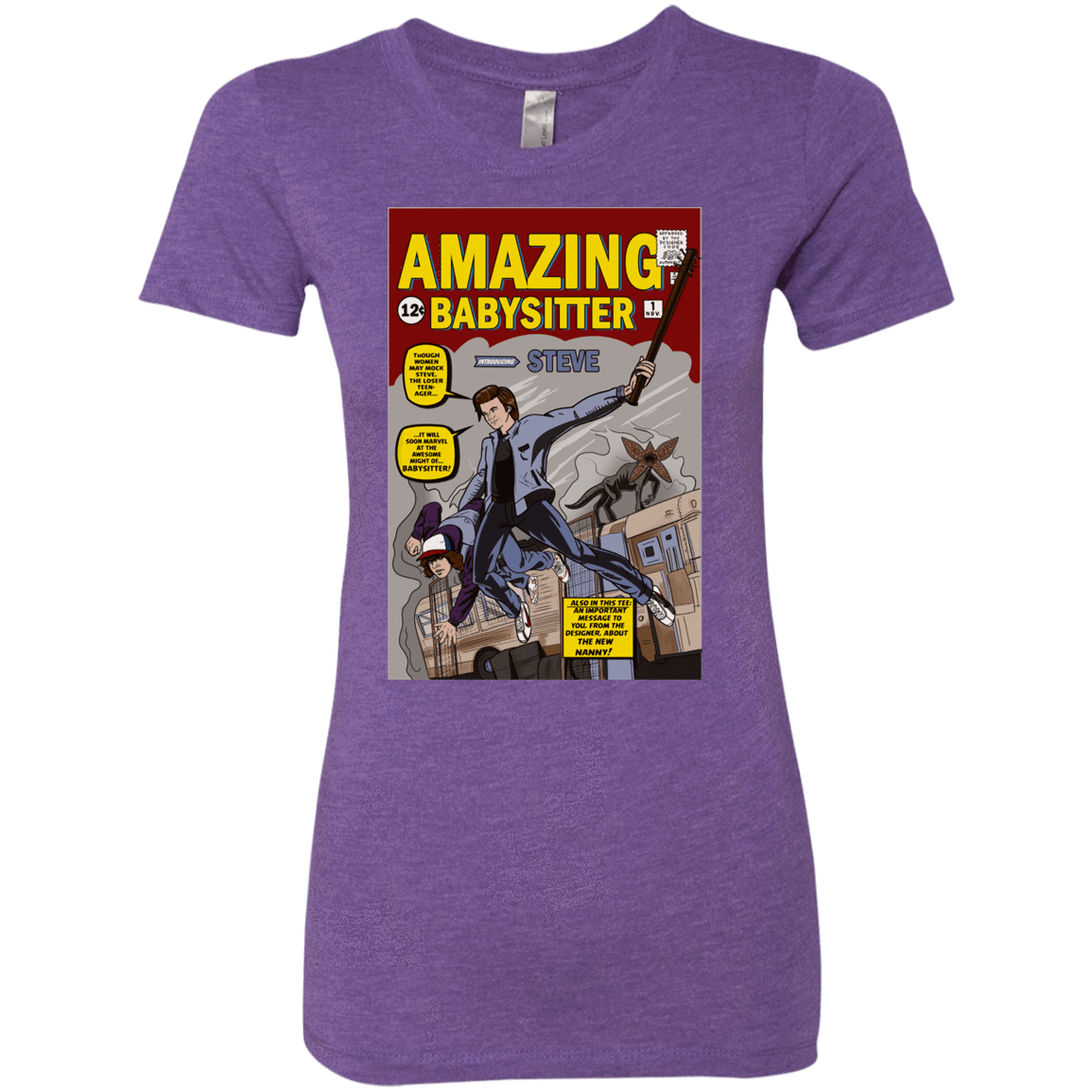 T-Shirts Purple Rush / S The Amazing Babysitter Women's Triblend T-Shirt