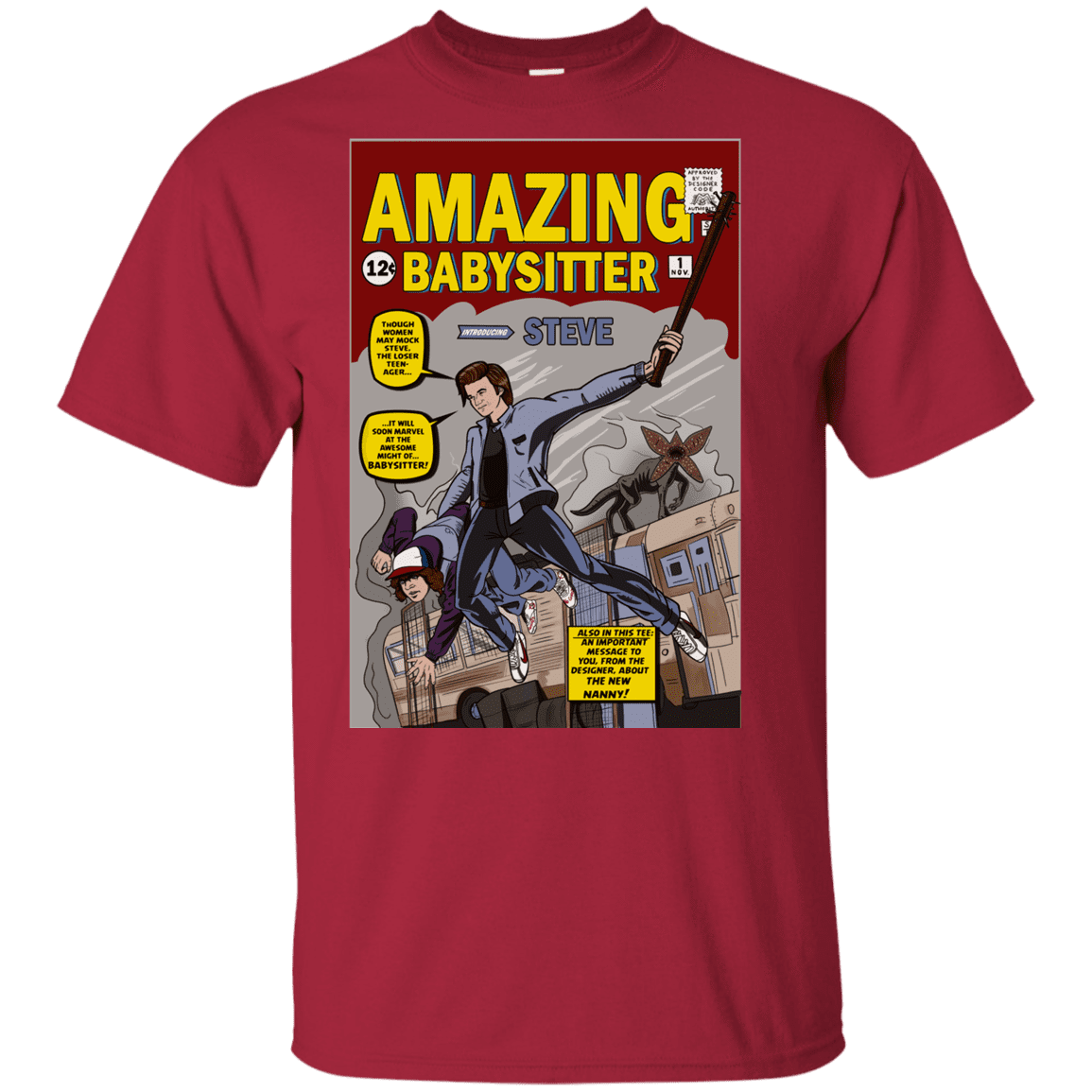 T-Shirts Cardinal / YXS The Amazing Babysitter Youth T-Shirt