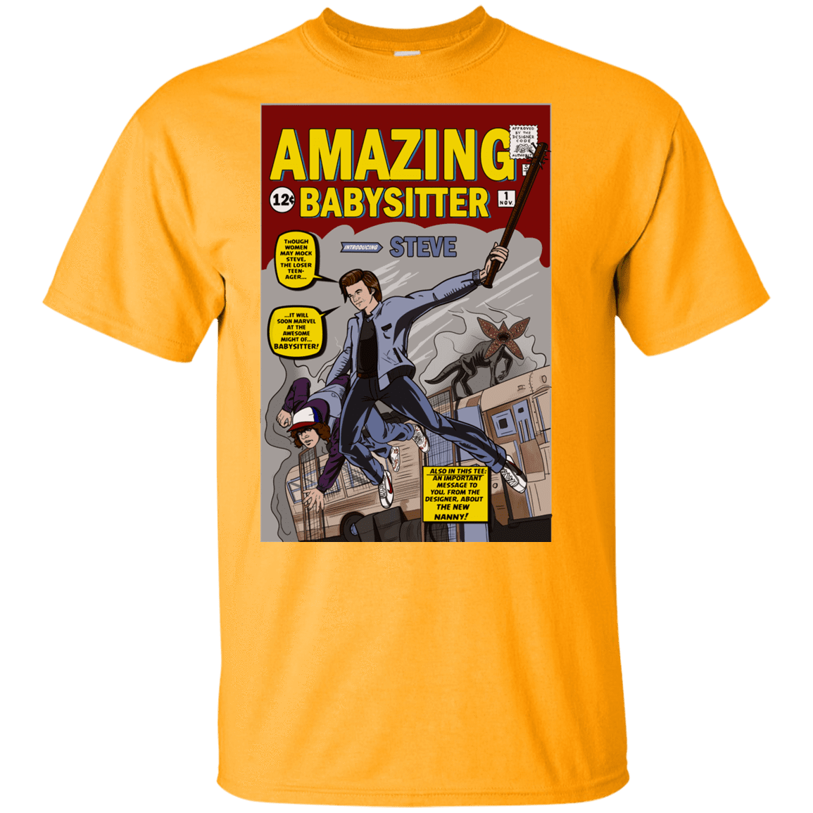T-Shirts Gold / YXS The Amazing Babysitter Youth T-Shirt