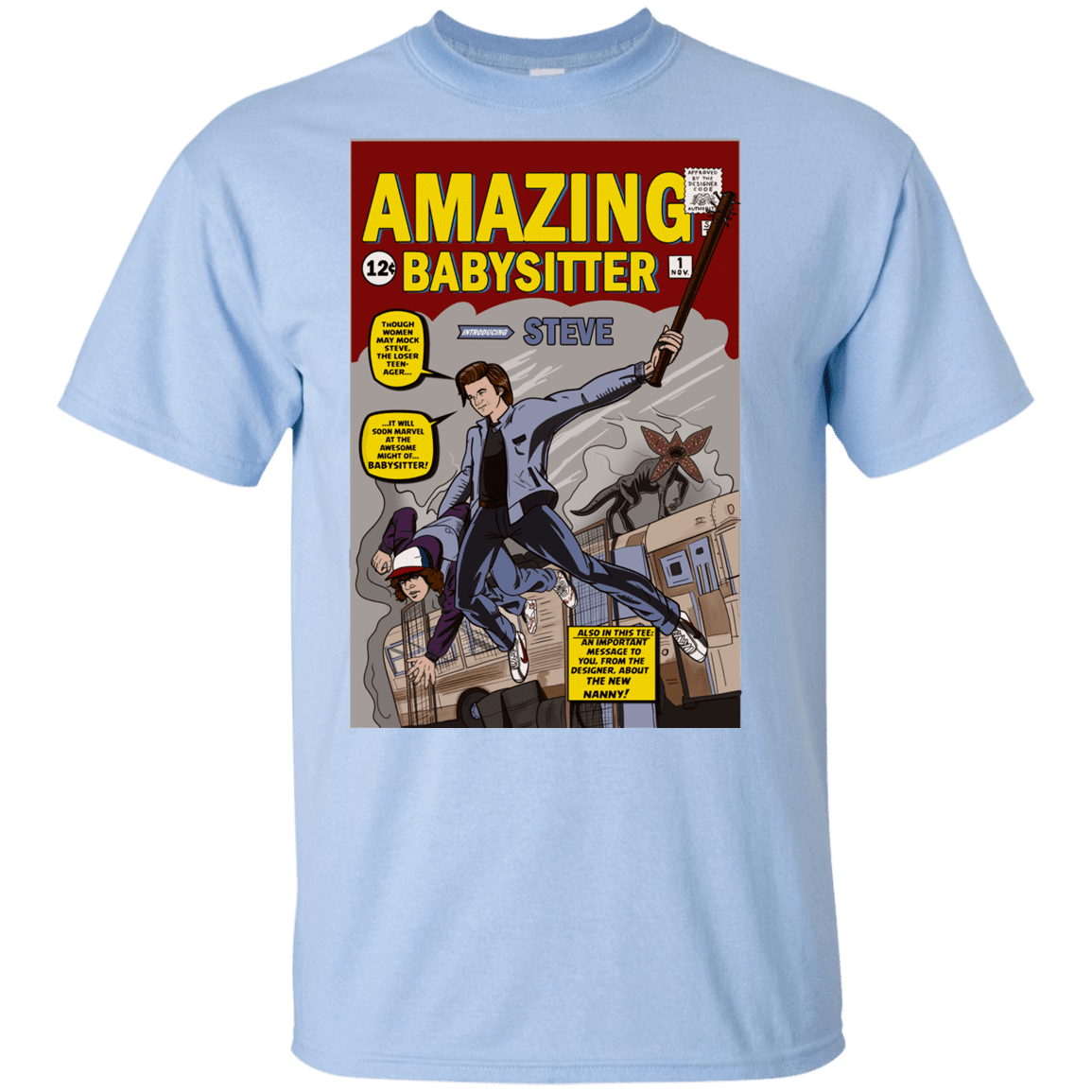 T-Shirts Light Blue / YXS The Amazing Babysitter Youth T-Shirt