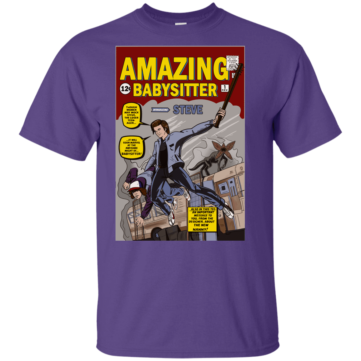 T-Shirts Purple / YXS The Amazing Babysitter Youth T-Shirt