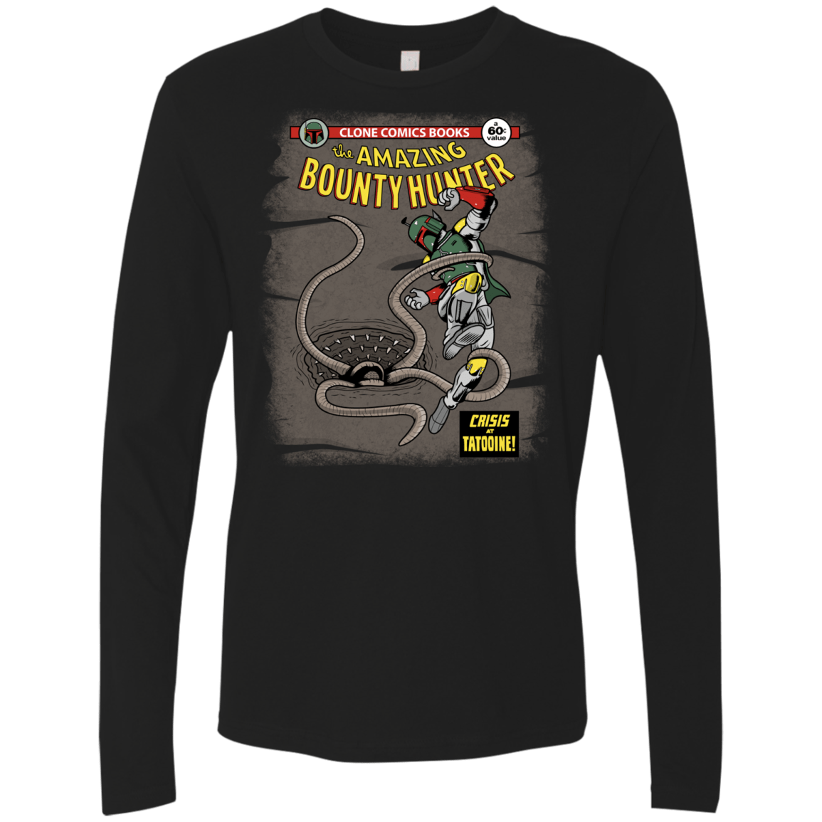 T-Shirts Black / S The Amazing Bounty Hunter Men's Premium Long Sleeve