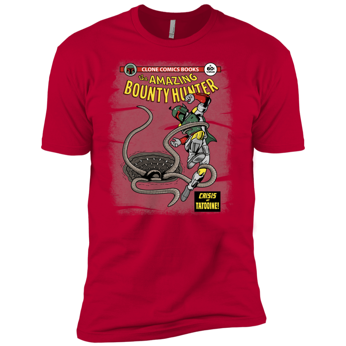 T-Shirts Red / X-Small The Amazing Bounty Hunter Men's Premium T-Shirt