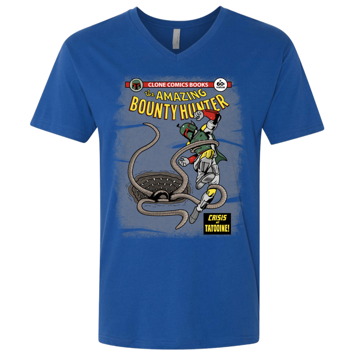 T-Shirts Royal / X-Small The Amazing Bounty Hunter Men's Premium V-Neck