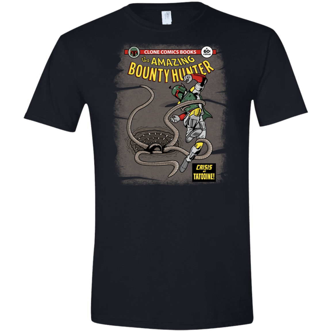 T-Shirts Black / X-Small The Amazing Bounty Hunter Men's Semi-Fitted Softstyle