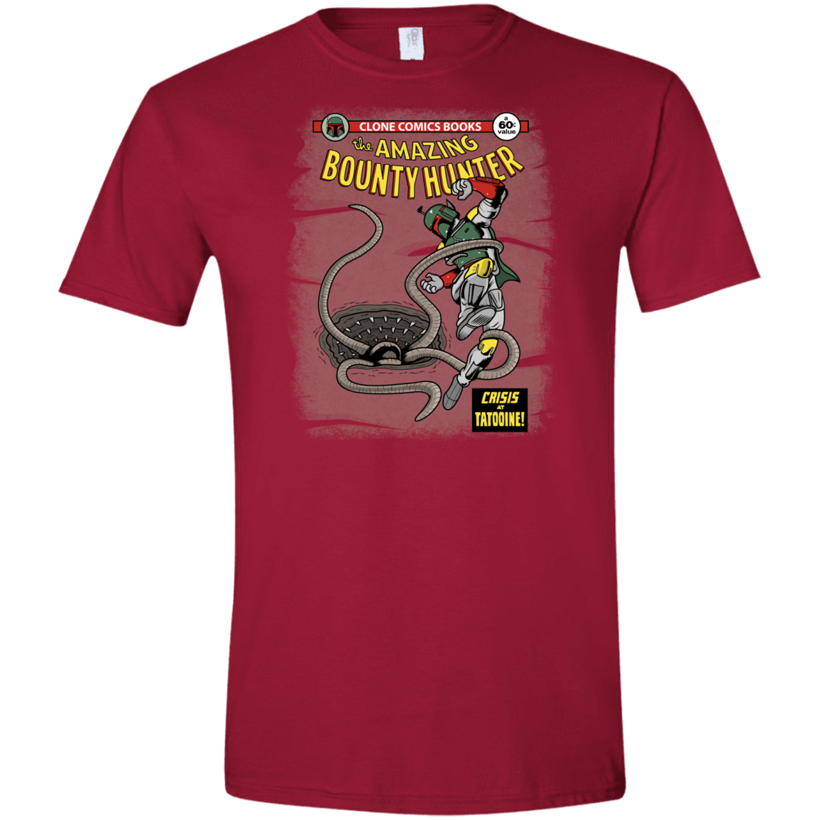 T-Shirts Cardinal Red / S The Amazing Bounty Hunter Men's Semi-Fitted Softstyle
