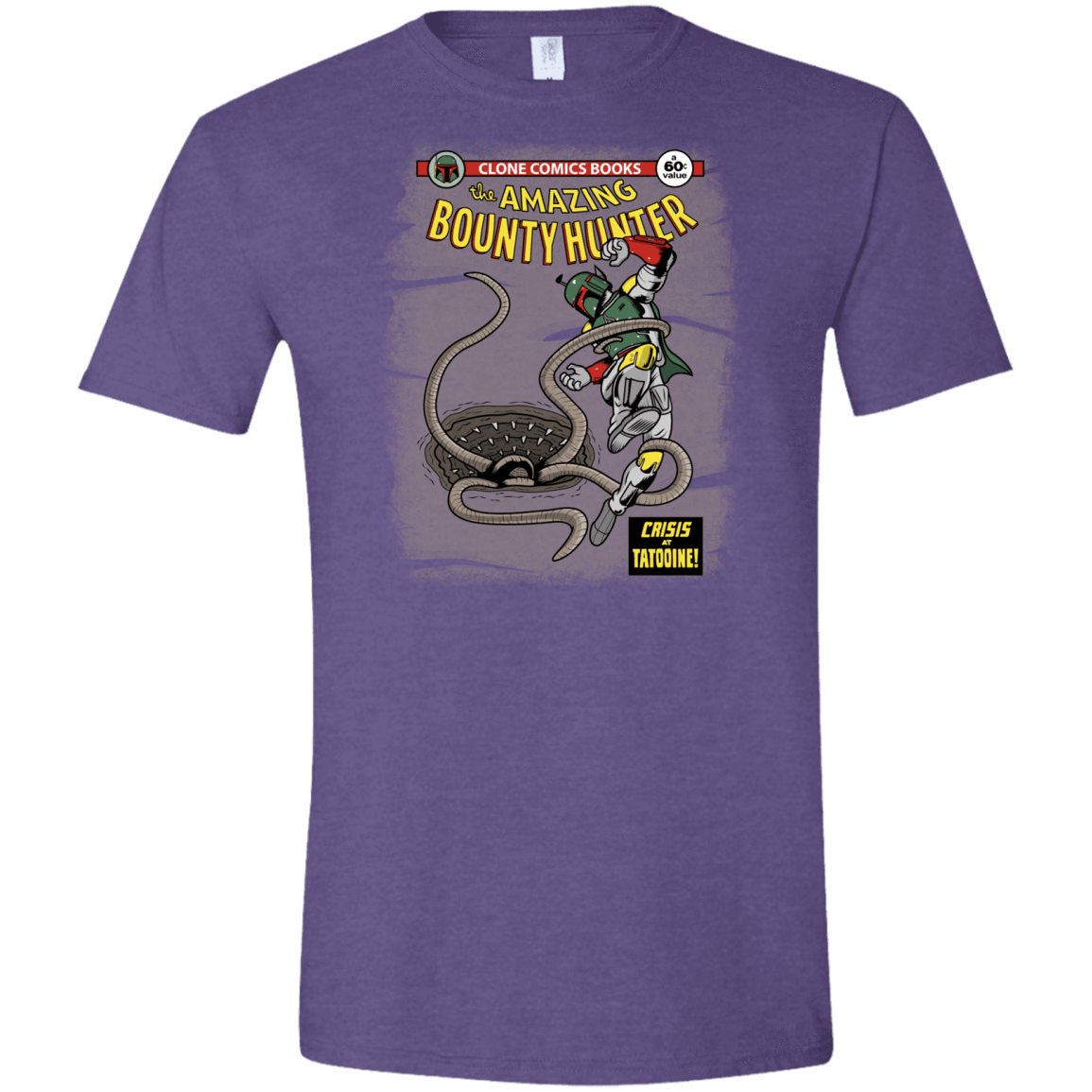 T-Shirts Heather Purple / S The Amazing Bounty Hunter Men's Semi-Fitted Softstyle