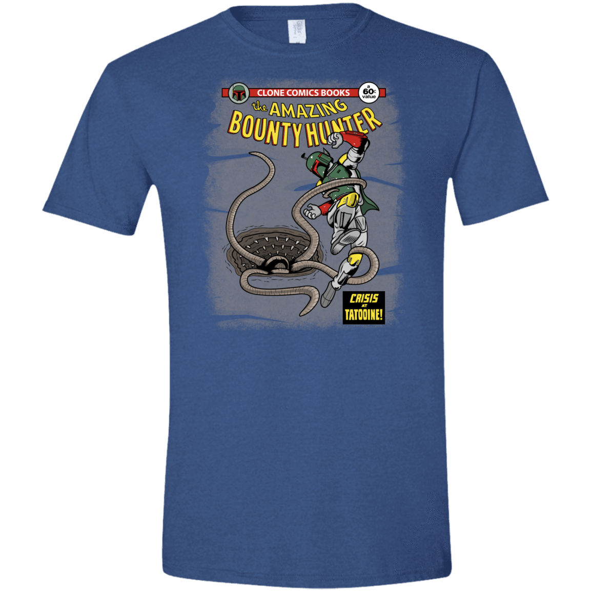 T-Shirts Heather Royal / X-Small The Amazing Bounty Hunter Men's Semi-Fitted Softstyle