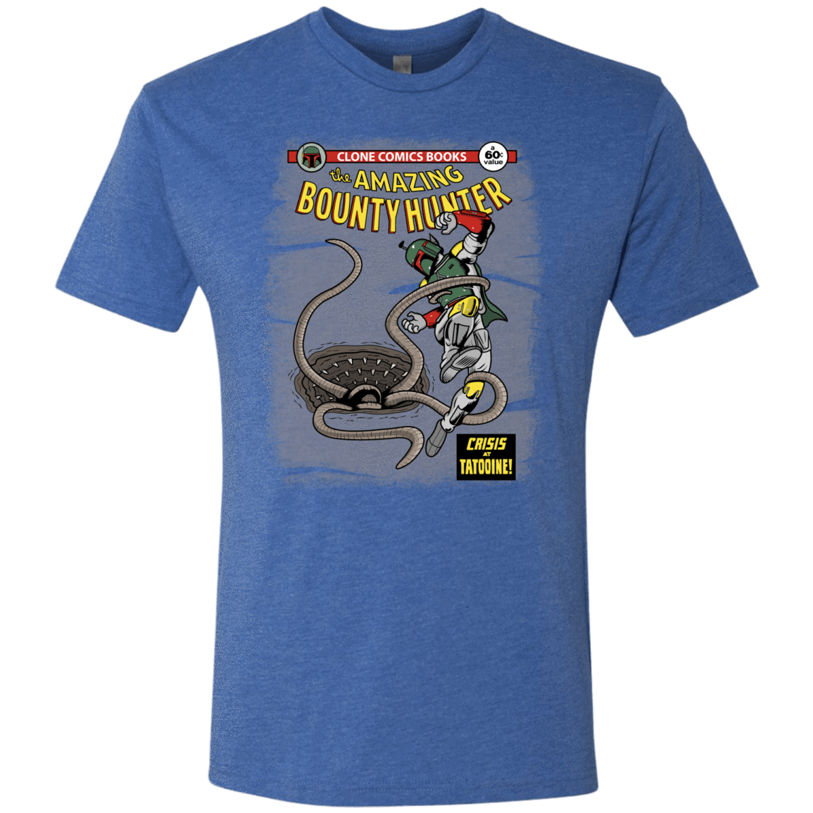 T-Shirts Vintage Royal / S The Amazing Bounty Hunter Men's Triblend T-Shirt
