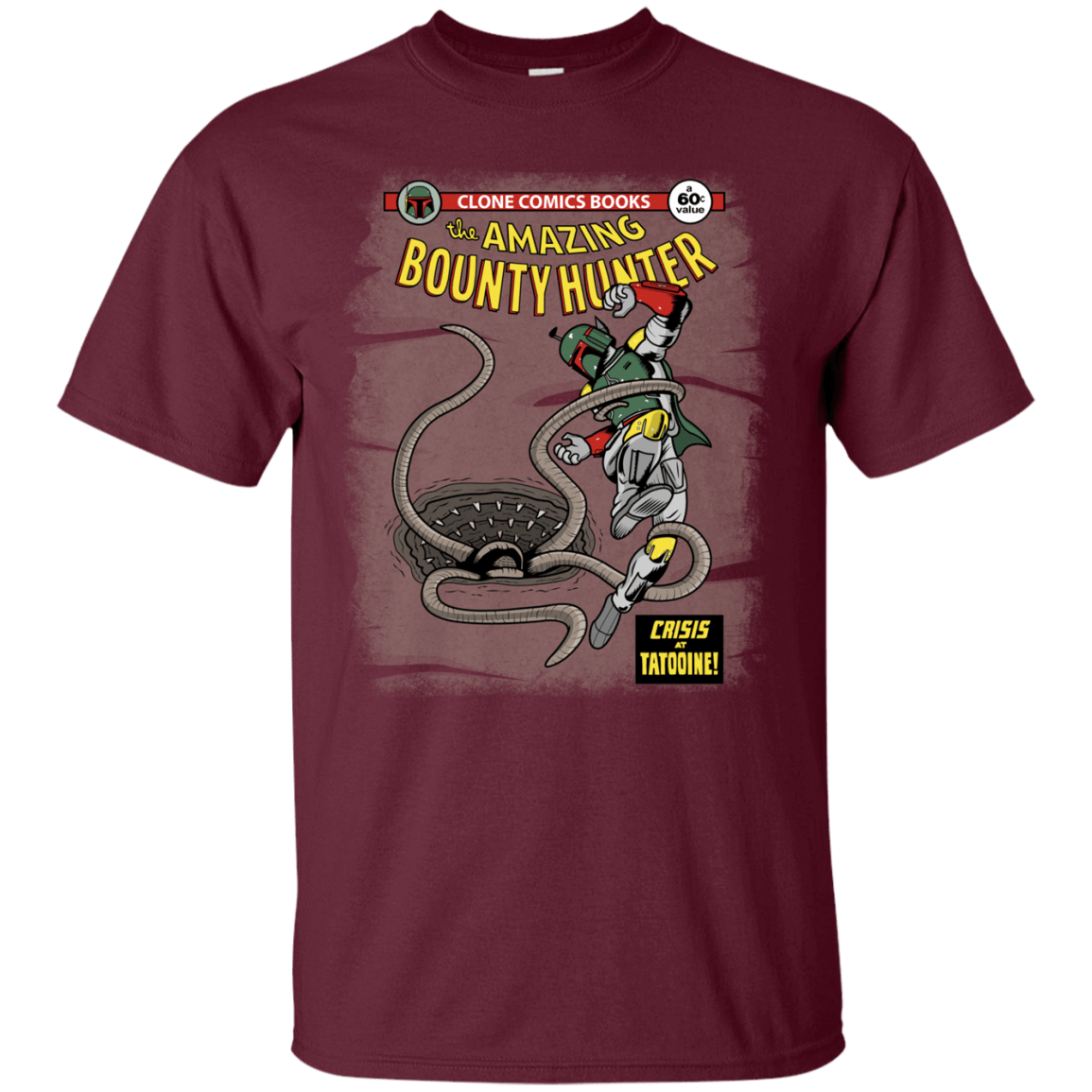 T-Shirts Maroon / S The Amazing Bounty Hunter T-Shirt