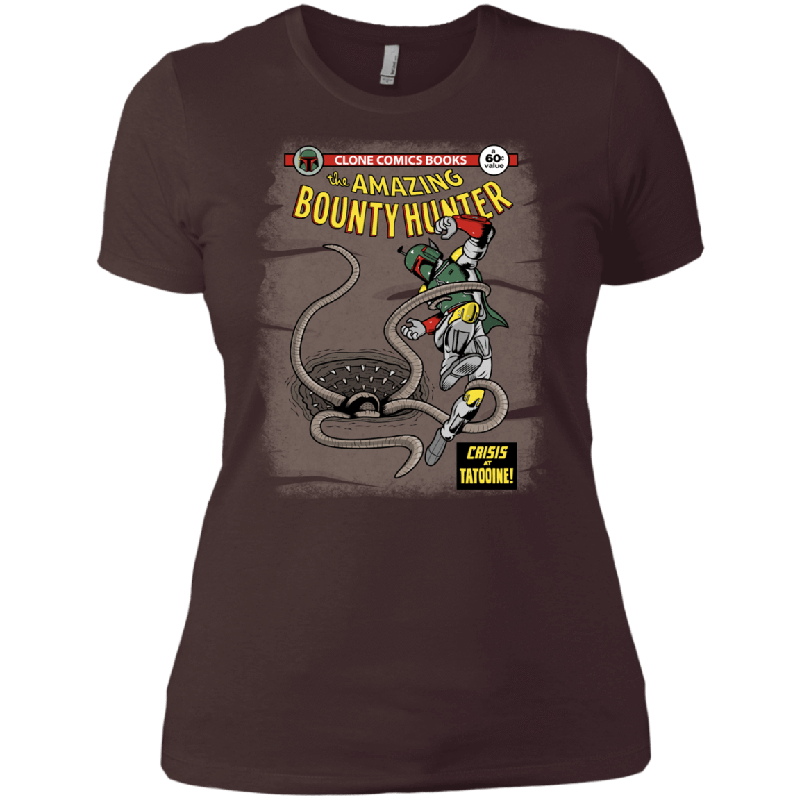 T-Shirts Dark Chocolate / X-Small The Amazing Bounty Hunter Women's Premium T-Shirt