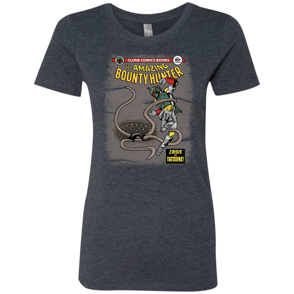 T-Shirts Vintage Navy / S The Amazing Bounty Hunter Women's Triblend T-Shirt
