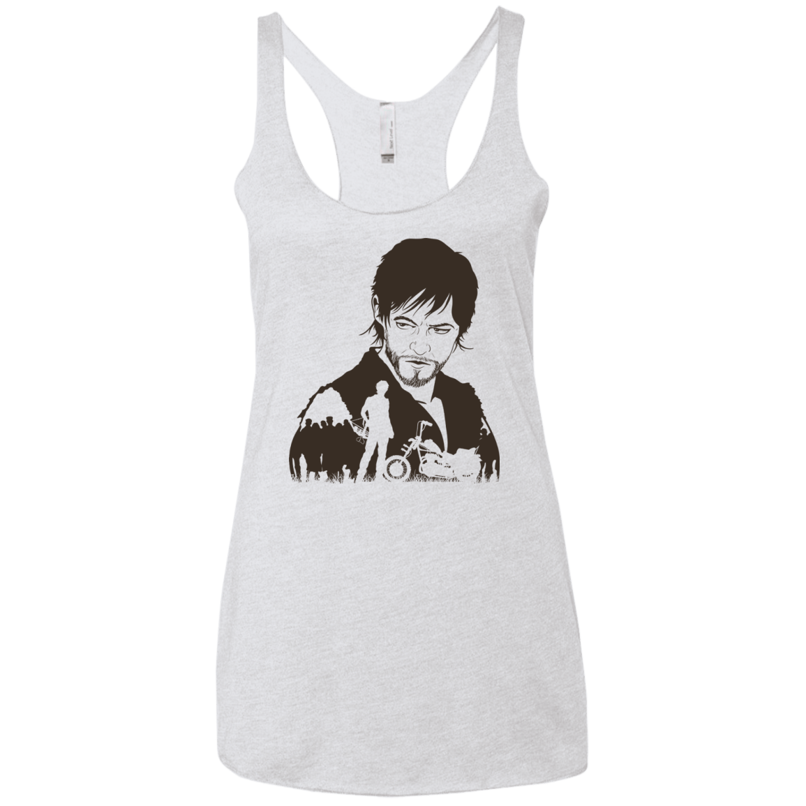 T-Shirts Heather White / X-Small The Archer Women's Triblend Racerback Tank